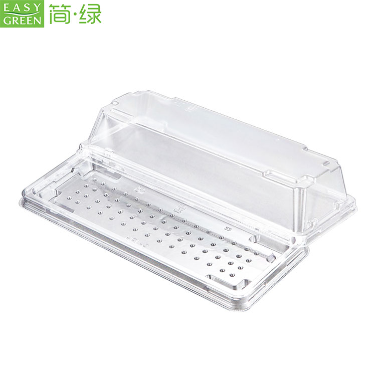 Reusable Clear Plastic Sushi Takeaway Container With Lid For Good Food ...